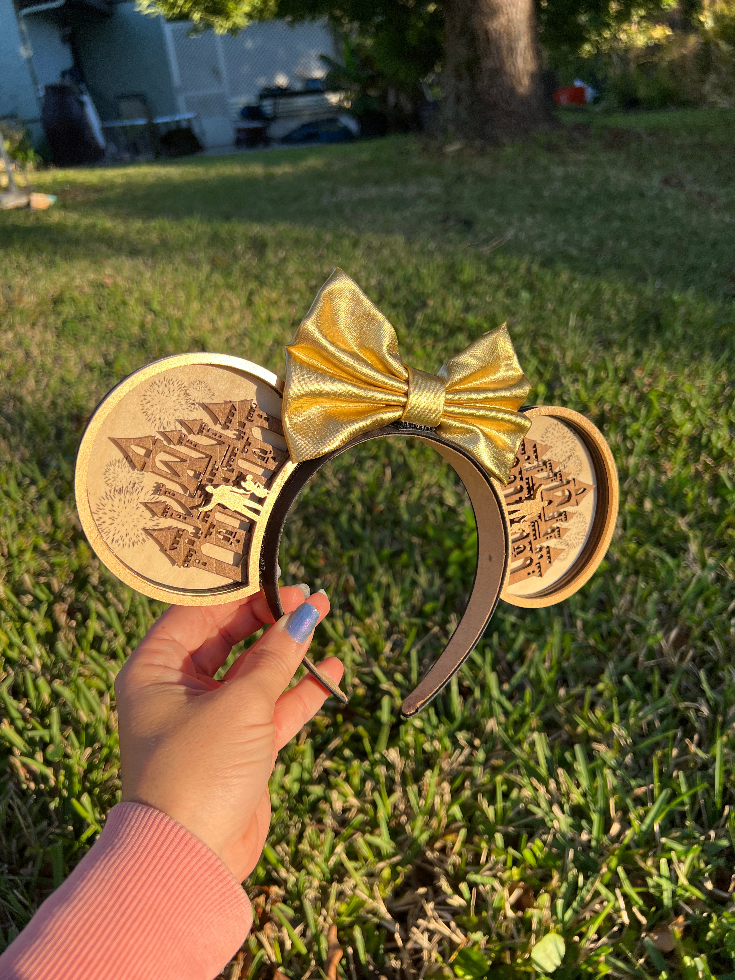 Digital Download Only - Shadow Box Castle Ears (SVG for lasers)
