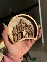 Load image into Gallery viewer, Digital Download Only - Shadow Box Castle Ears (SVG for lasers)

