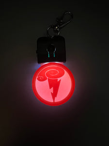 Mini light up keychain/dog tag