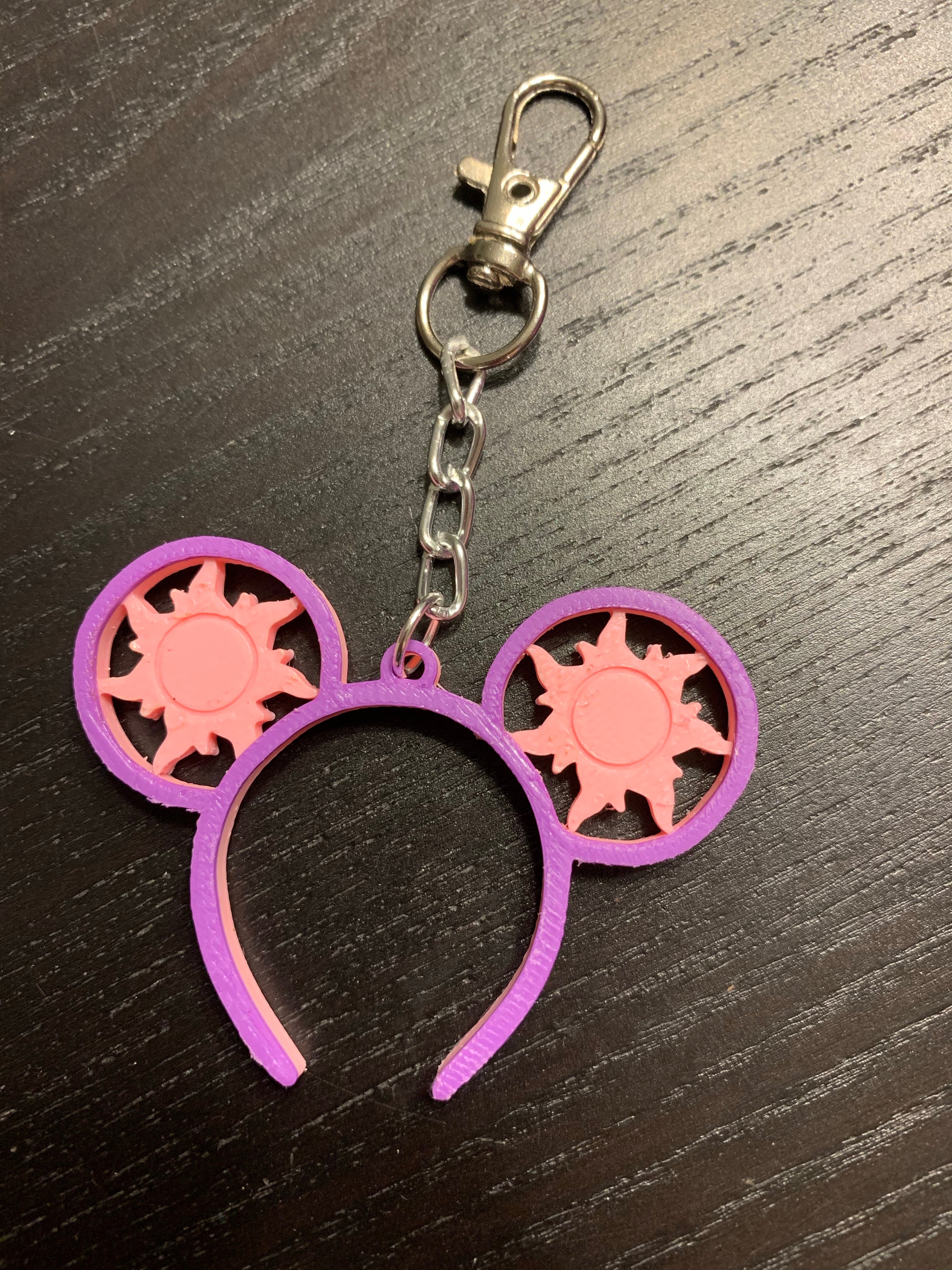 Pink Lost Sun Keychain
