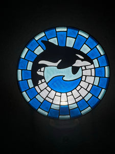 Whale Mosaic Plug-in Night Light