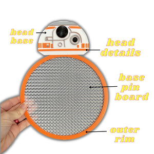 Droid pin board wall hanging