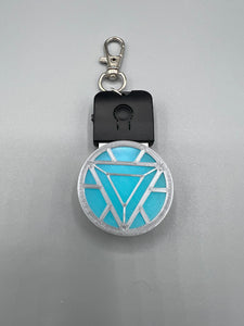 Mini light up keychain/dog tag