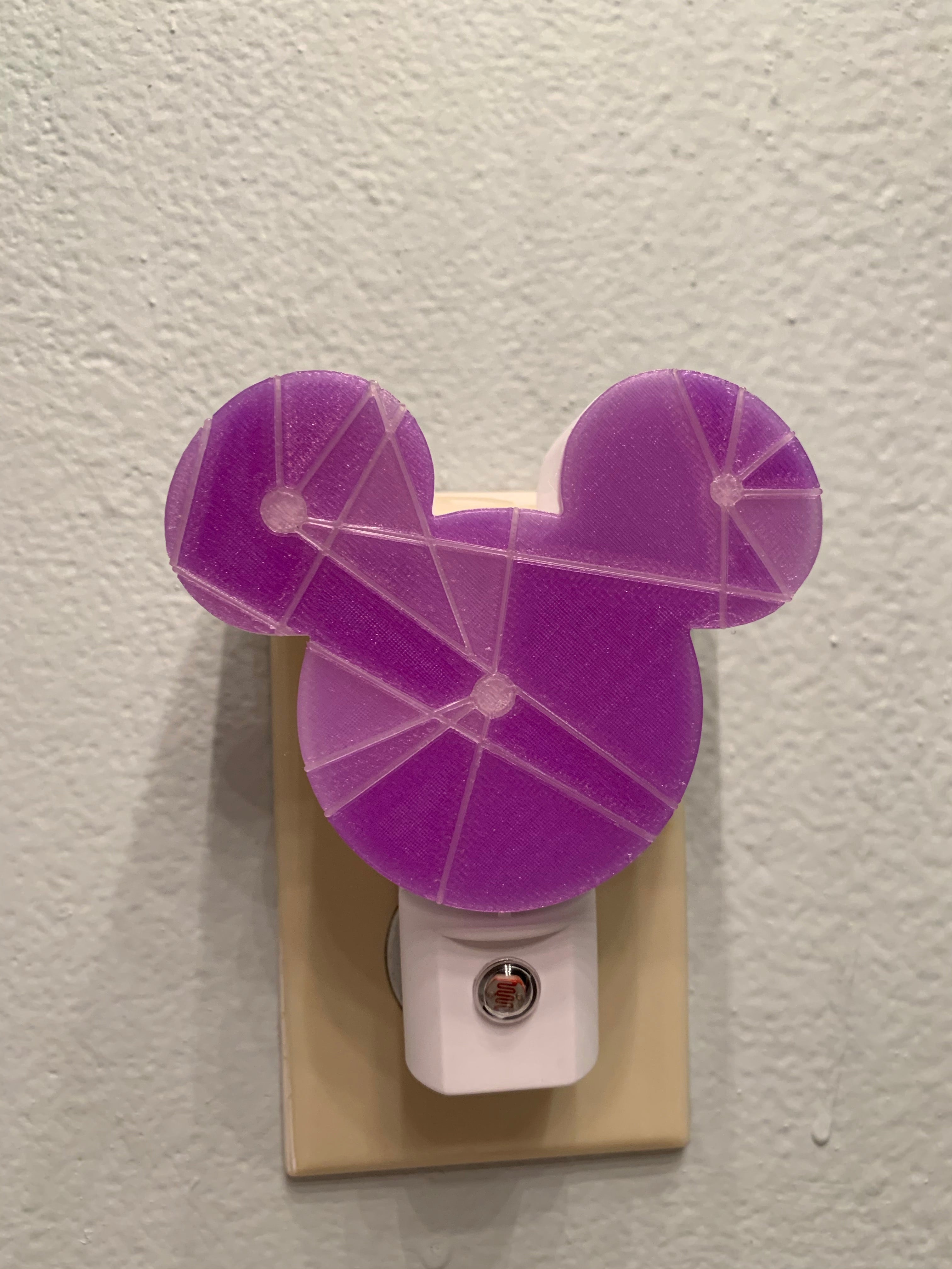 Purple Mouse Night Light